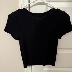 American Eagle Women’s Black Baby Tee